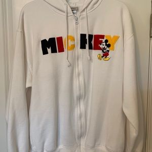 MICKEY MOUSE Hooded /Hoodie Sweatshirt Zipper (M)